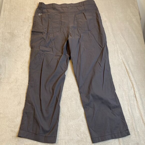 Wrangler Mens Pants 38x32 Gray Nylon & Spandex Pants With Button Closure & Side - Picture 2 of 10